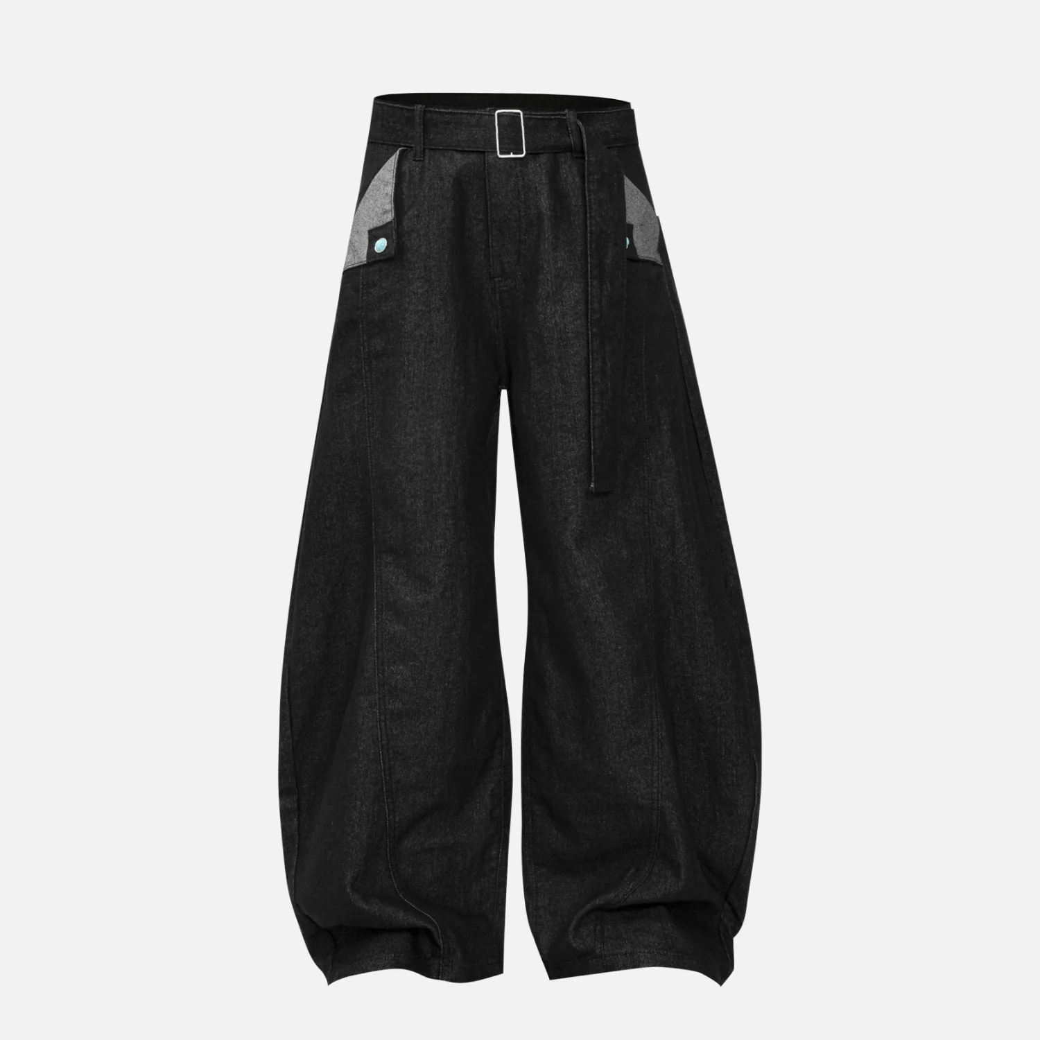 Washed Wide-Leg Baggy Jeans - Beauption