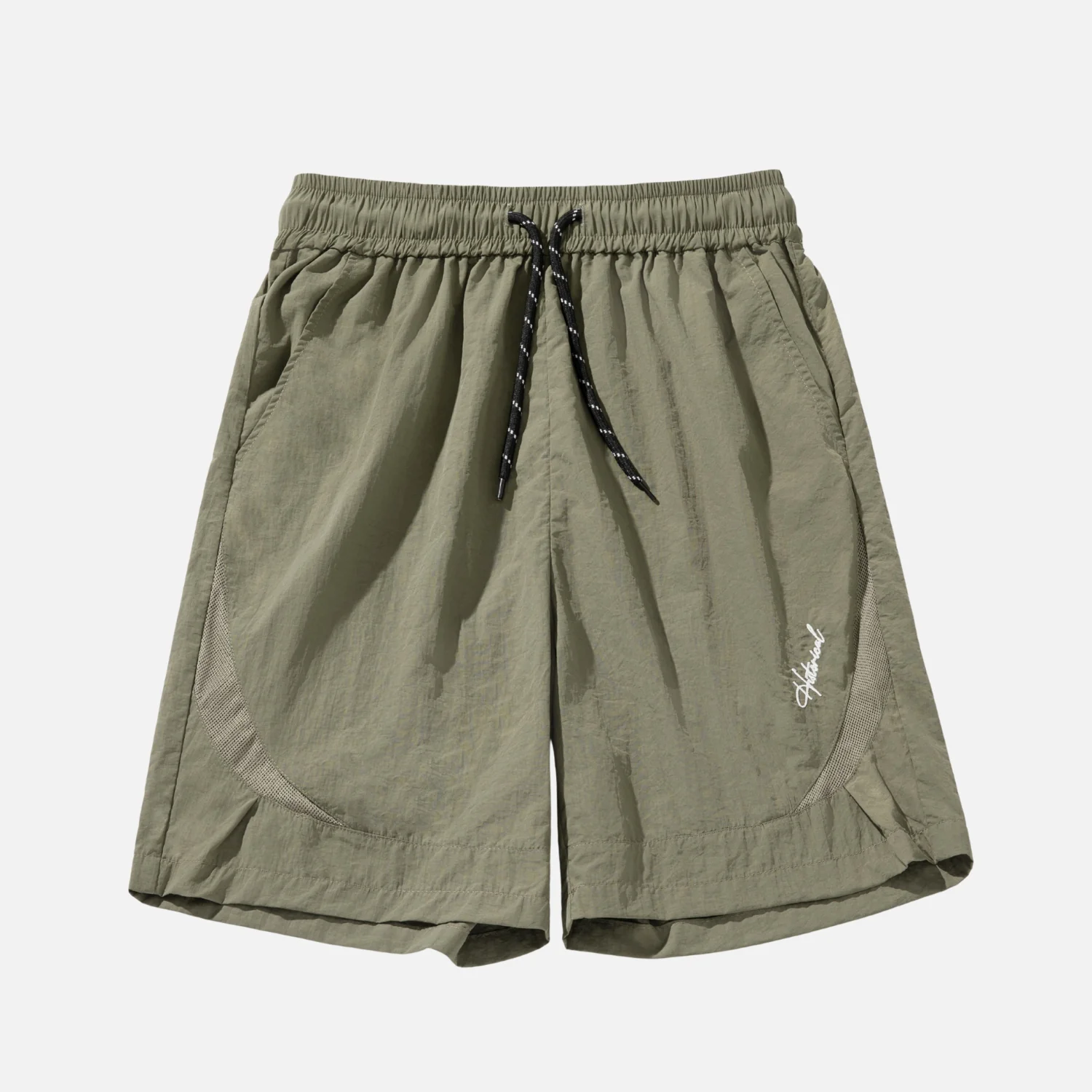 Mesh Panel Breathable Shorts - Beauption