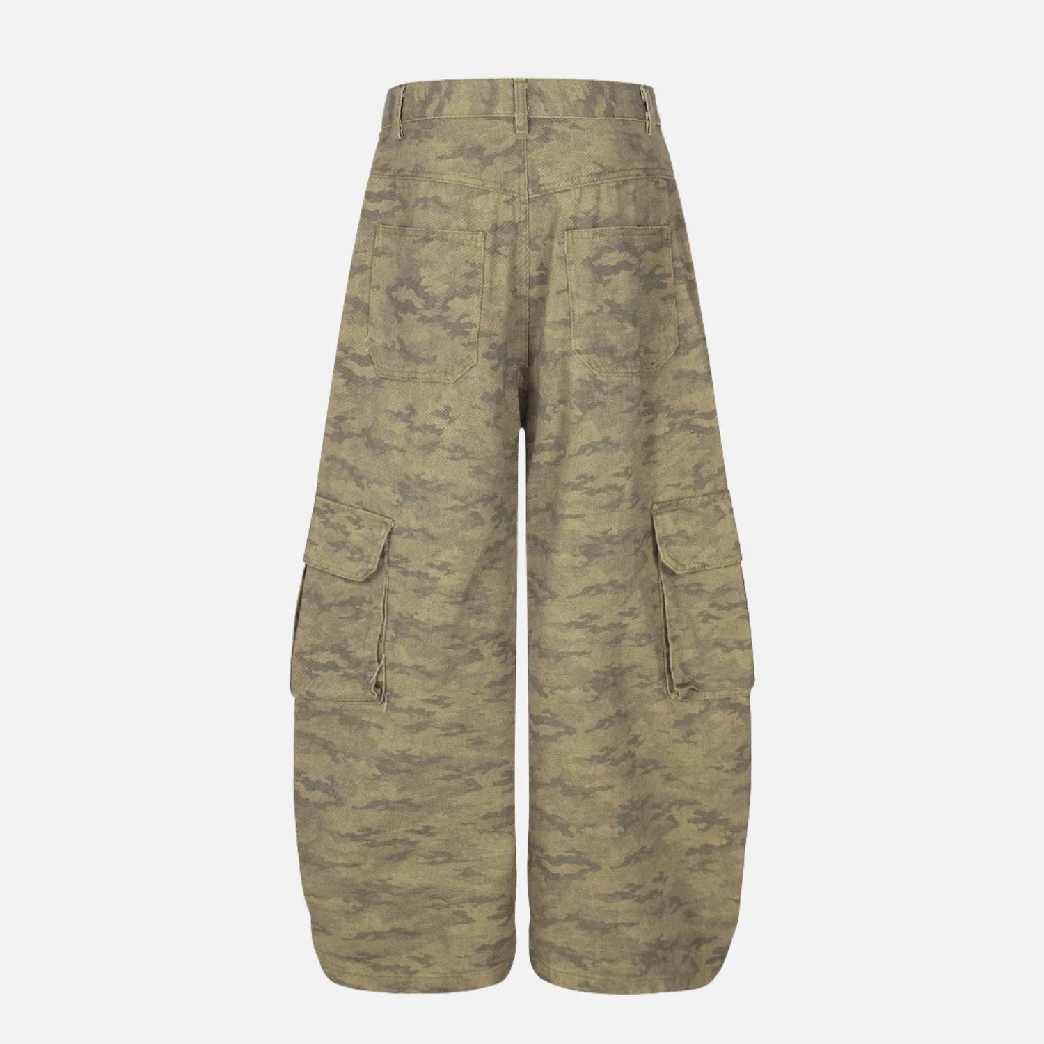Punk Camo Cargo Slant Pants - Beauption