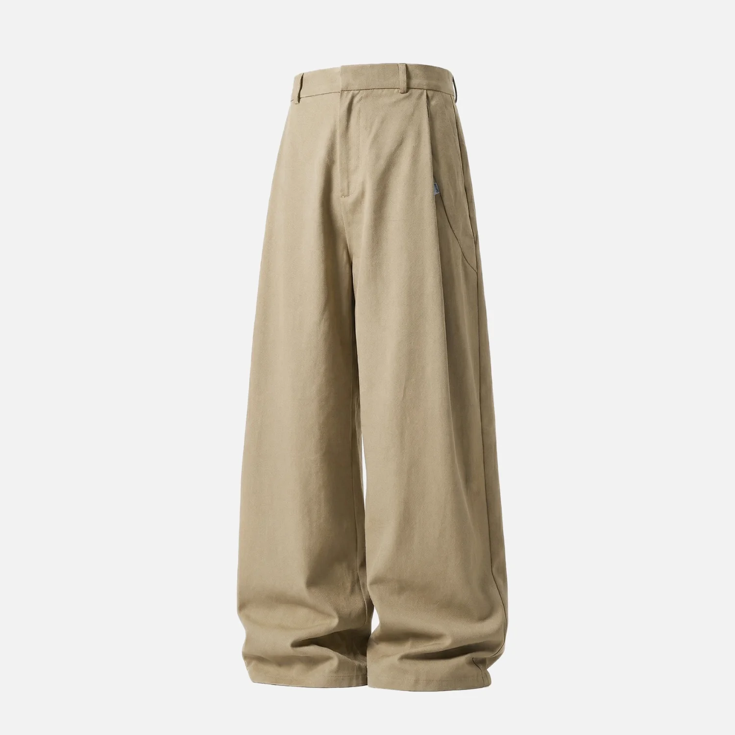 Pleated Vintage Cotton Pants - Beauption