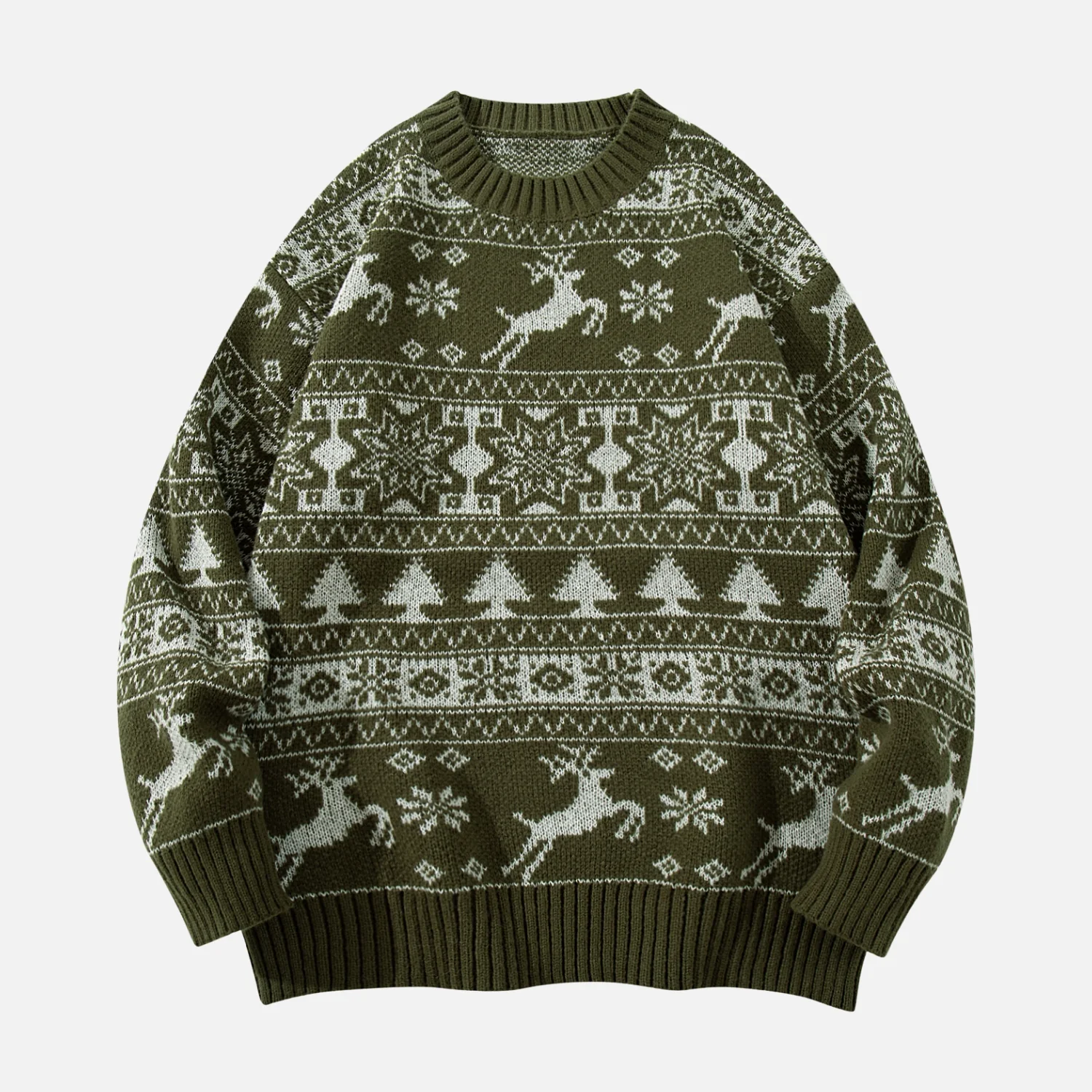 Reindeer Christmas Knit Sweater - Beauption