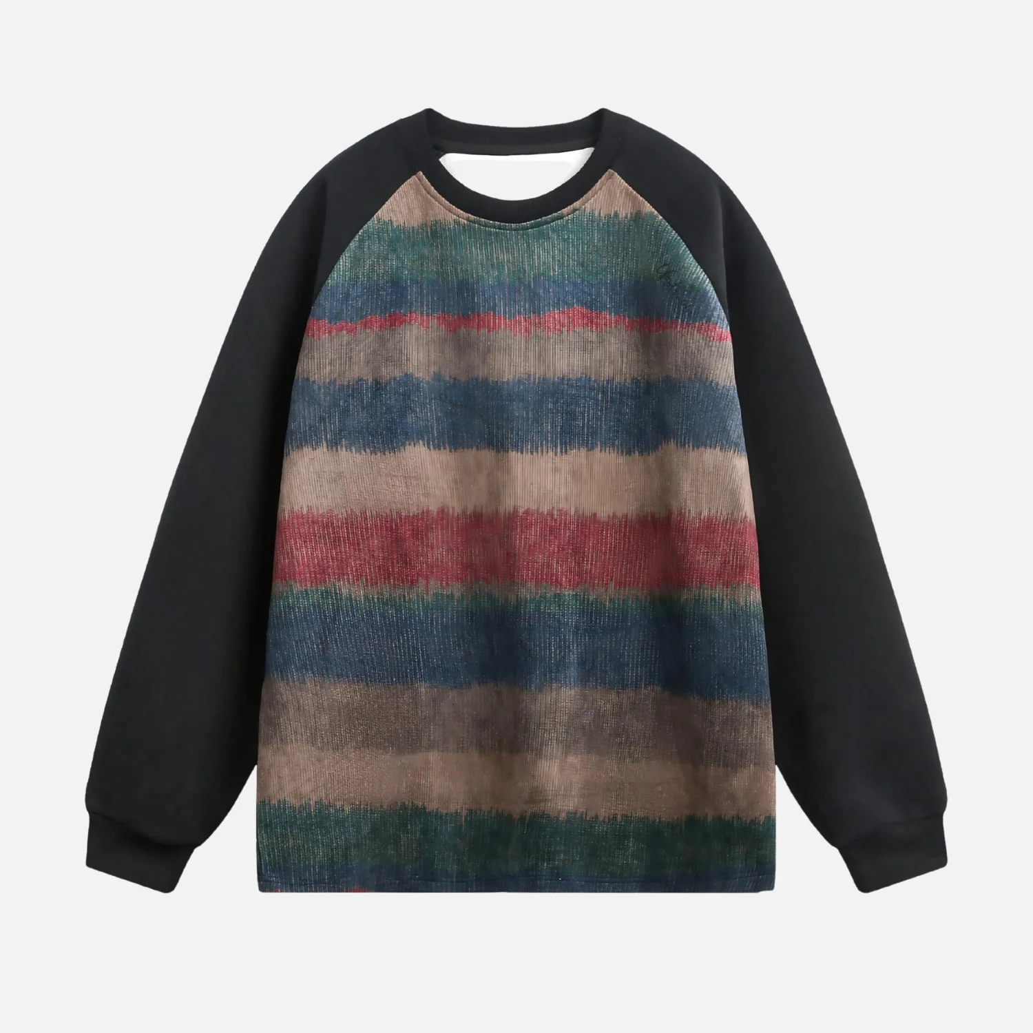 Vintage Gradient Colorblock Sweatshirt - Beauption