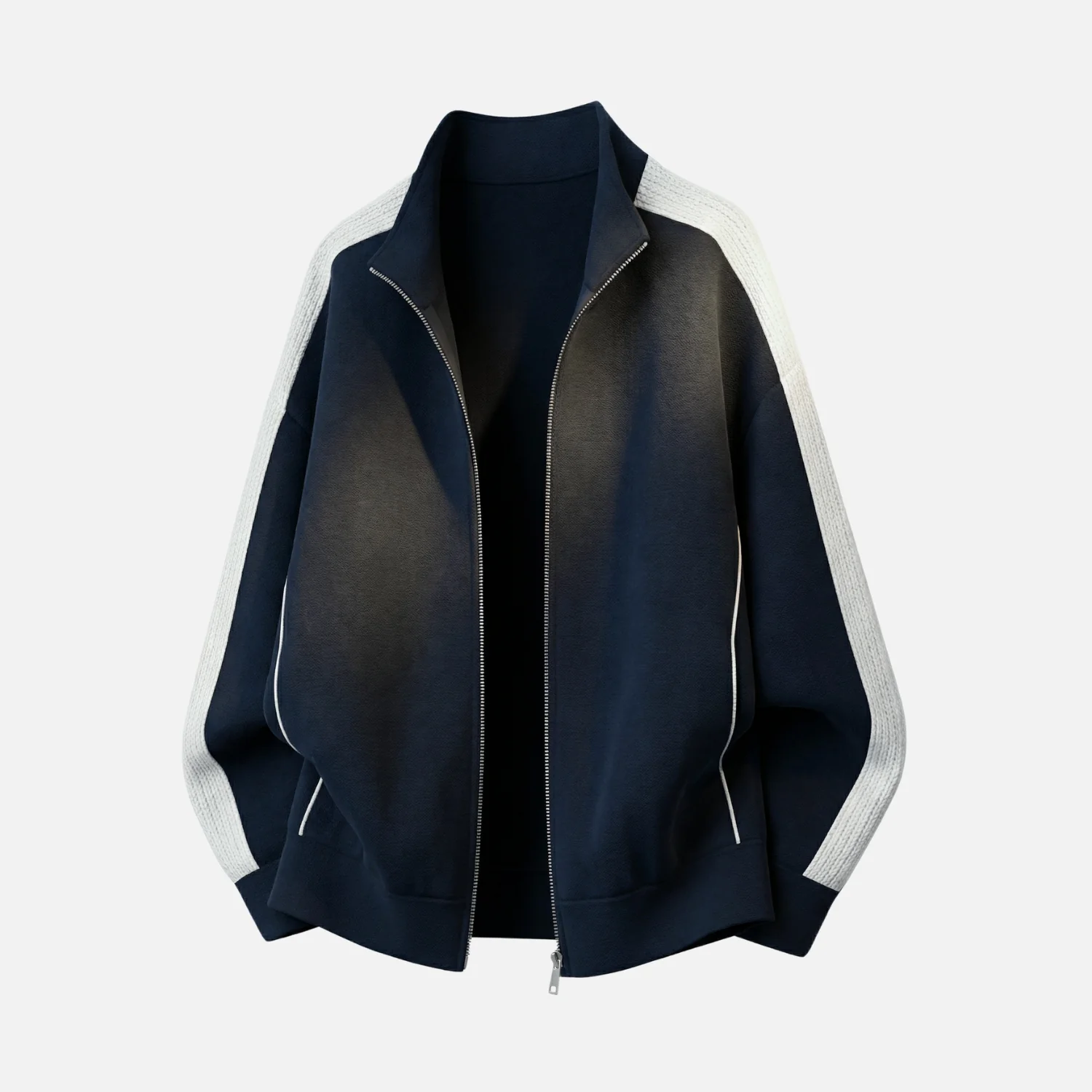 Heavyweight Raglan Zip-Up Jacket - Beauption