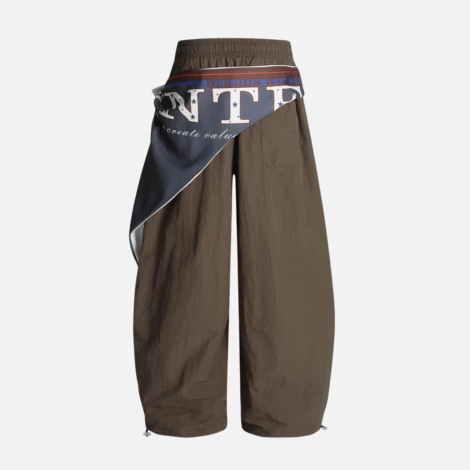 Vintage Paratrooper Wide-Leg Pants - Beauption