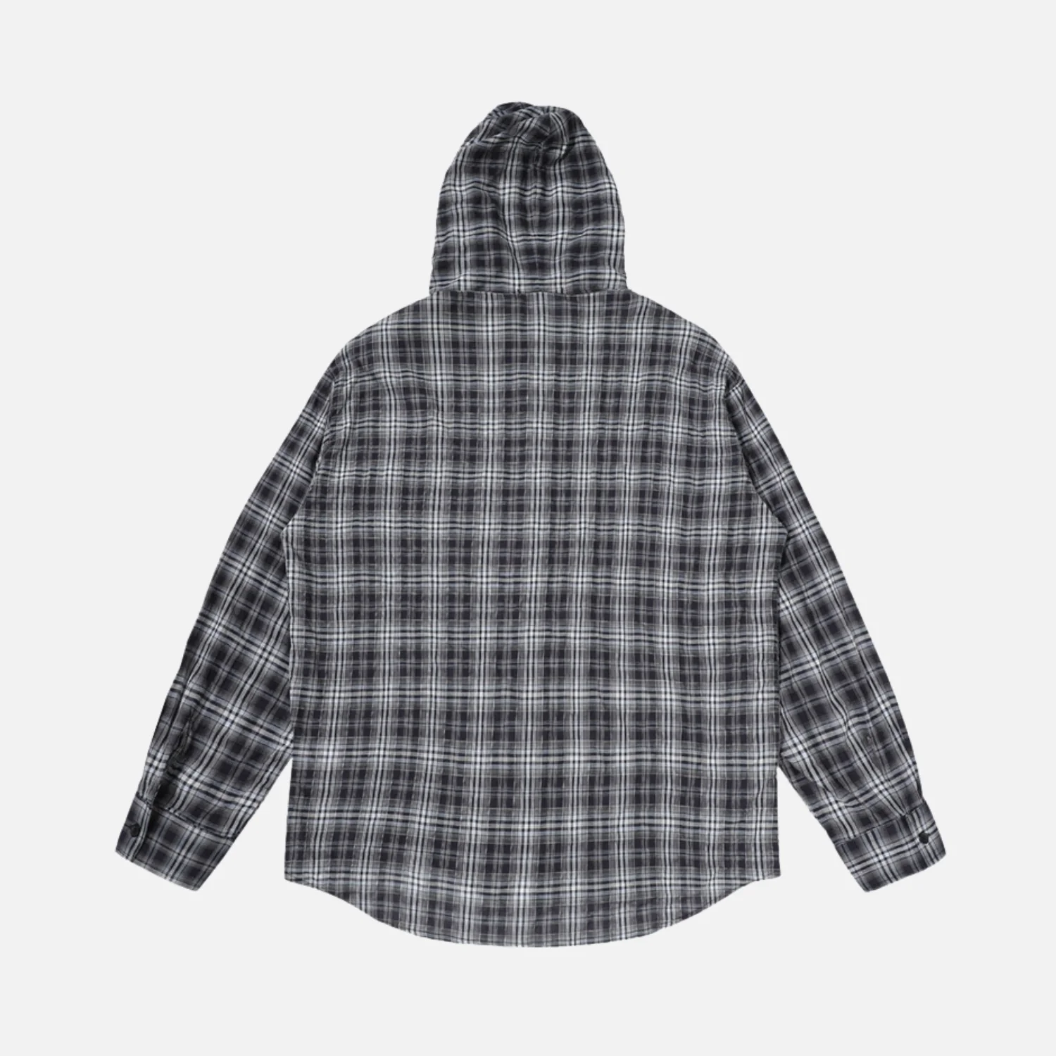Plaid Hooded Cotton Shirt - Beauption