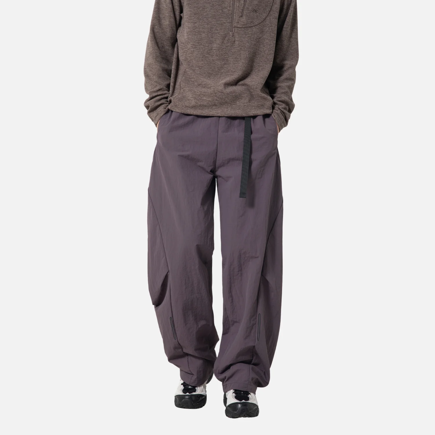 Segmented Adjustable Belt Cargo Pants - Beauption