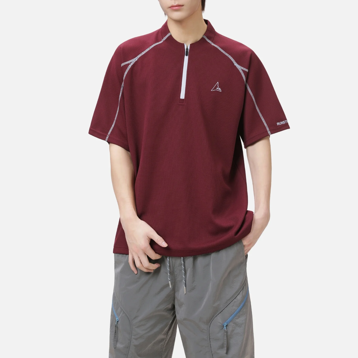 Cooling Quick-Dry Half-Zip Tee - Beauption