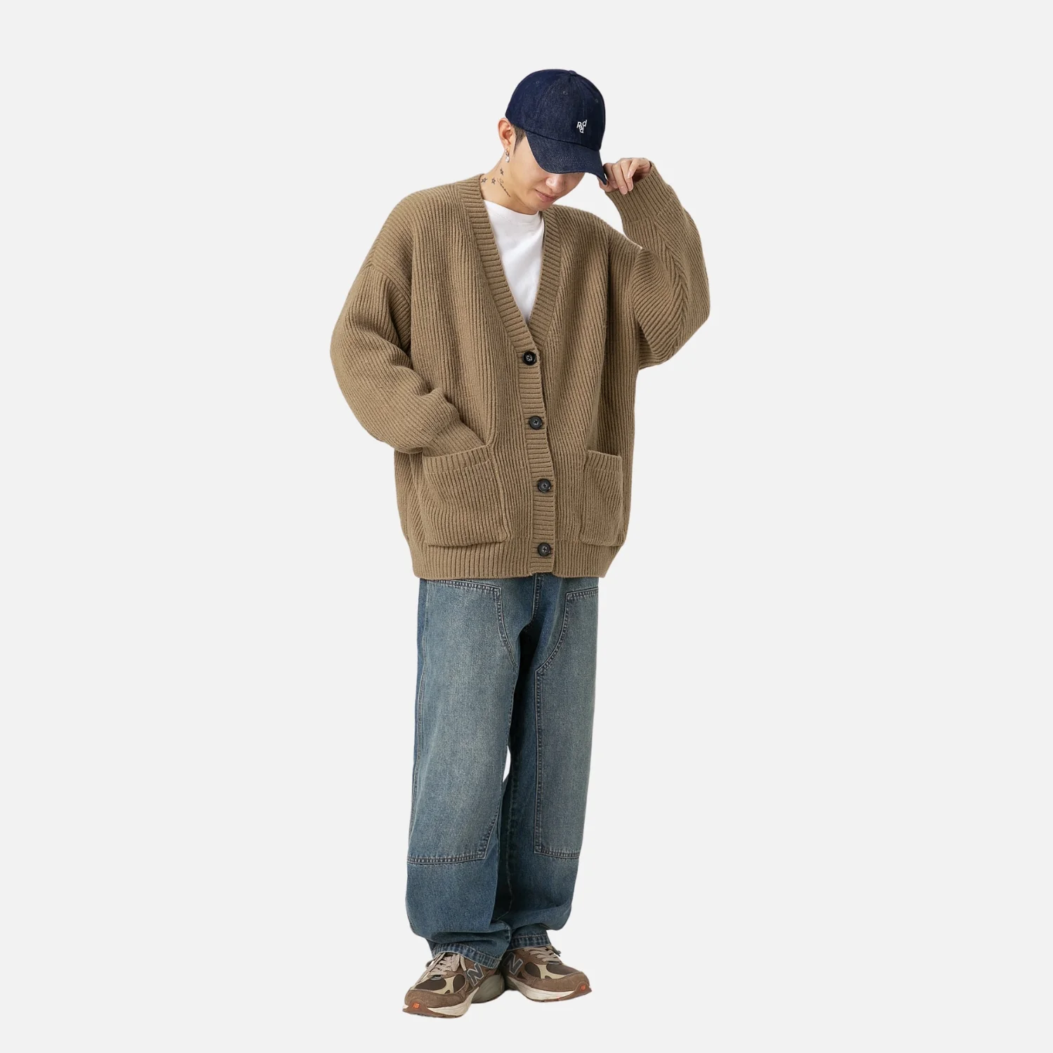 Chunky Textured Knit Cardigan - Beauption