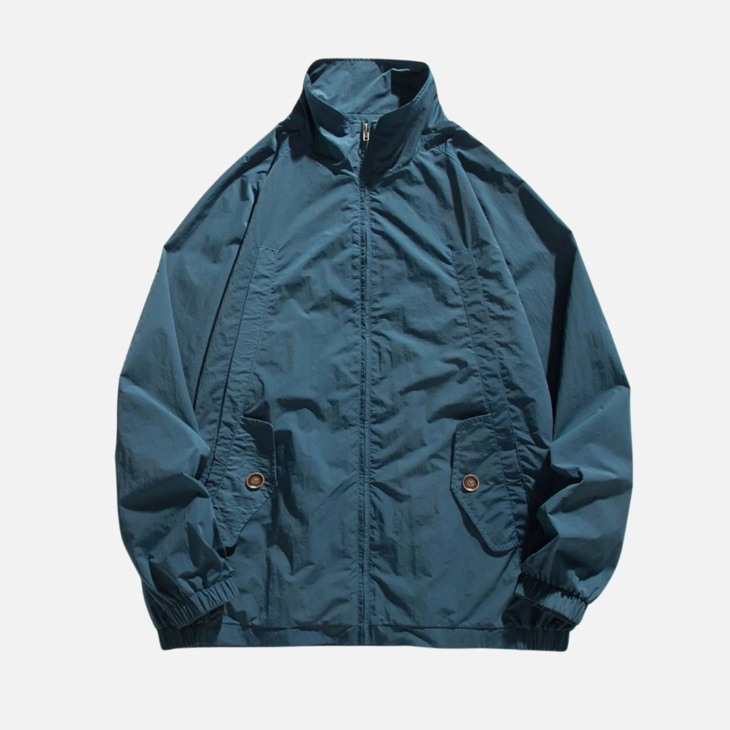Japanese Workwear Stand-Collar Jacket - Beauption
