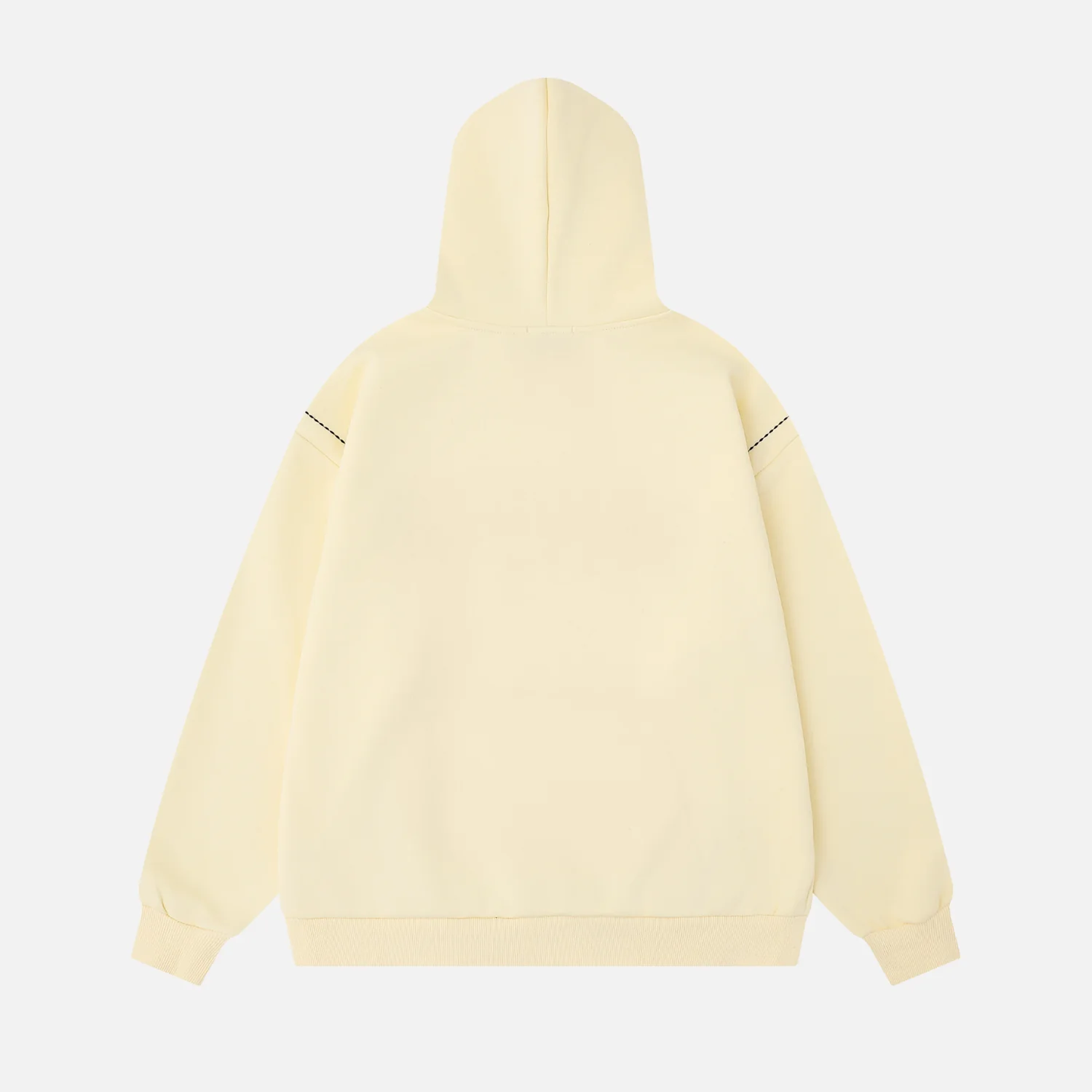 Embroidered Letter Hoodie - Beauption