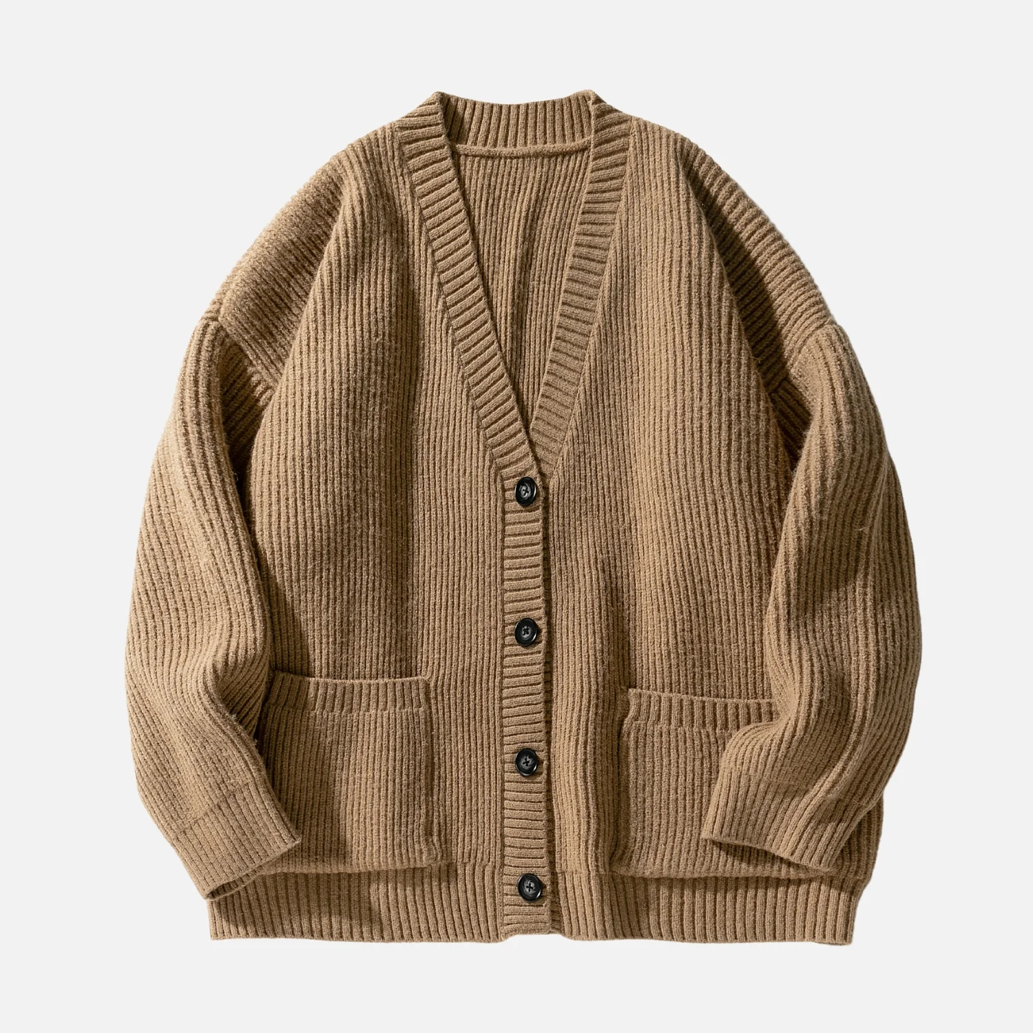 Chunky Textured Knit Cardigan - Beauption