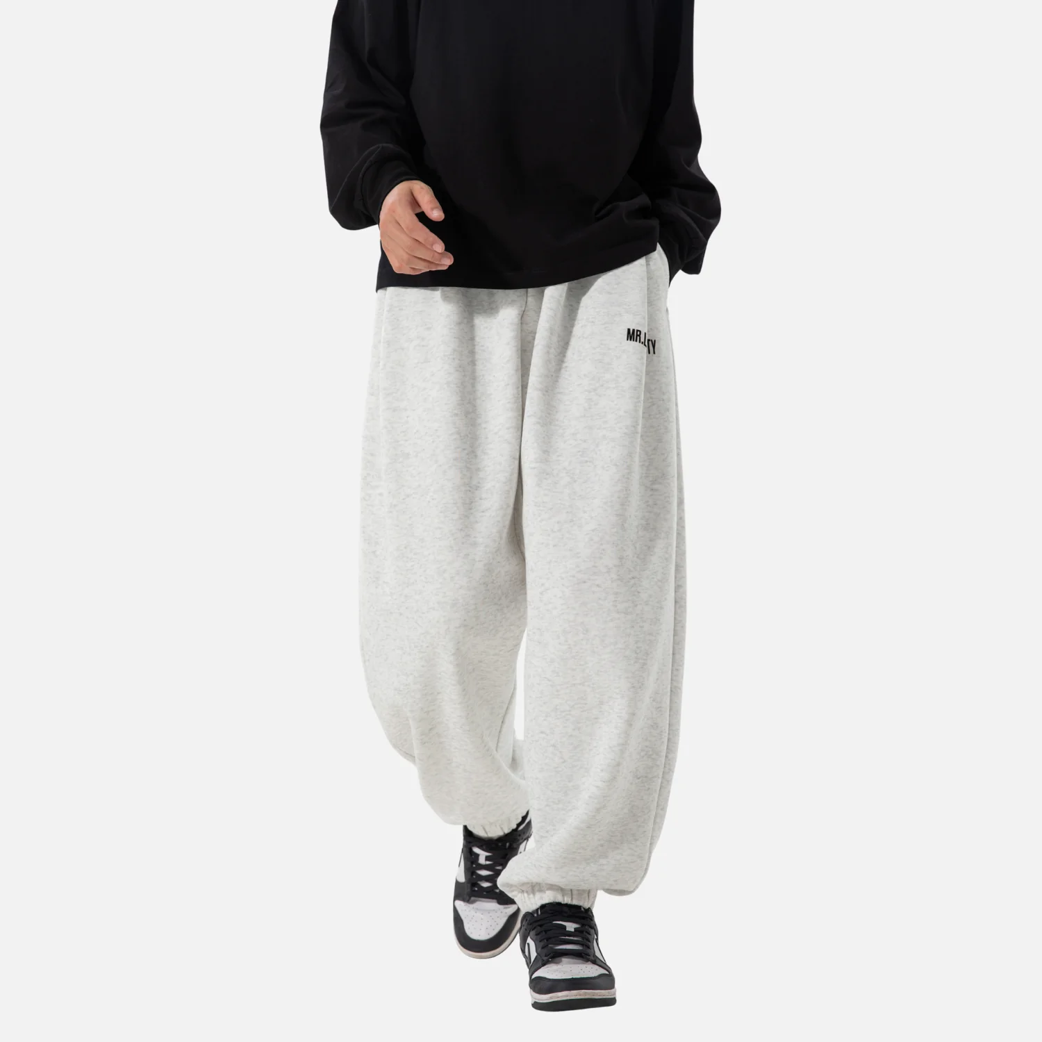 Letter Print Jogger Sweatpants - Beauption