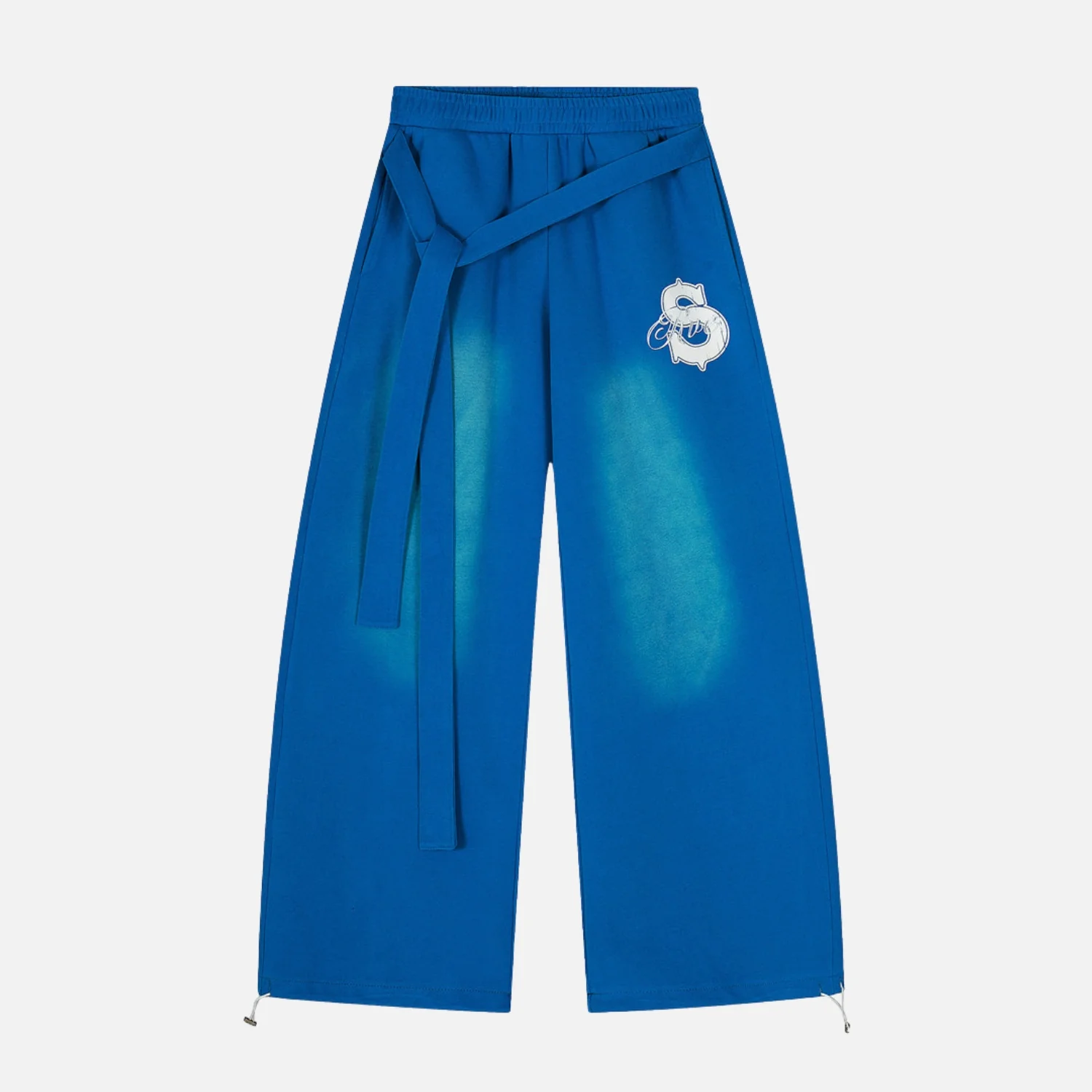 Drawstring Colorblock Spray Pants - Beauption