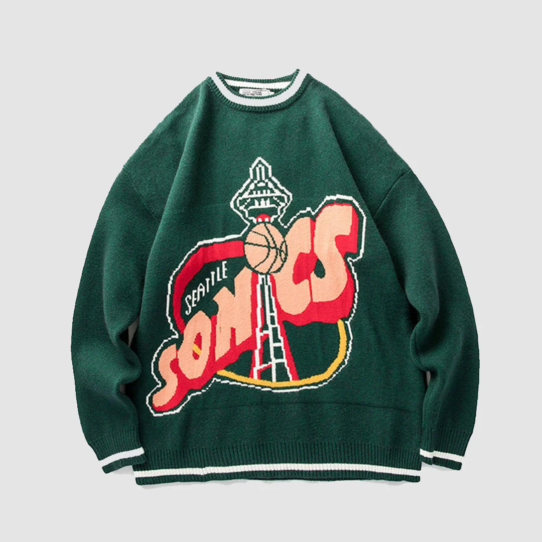 SuperSonics Knitted Sweater - Beauption