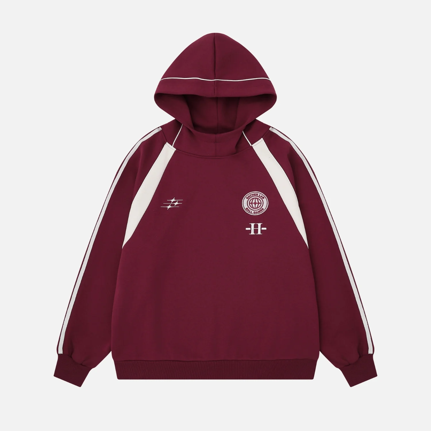 Vintage Colorblock Raglan Hoodie - Beauption