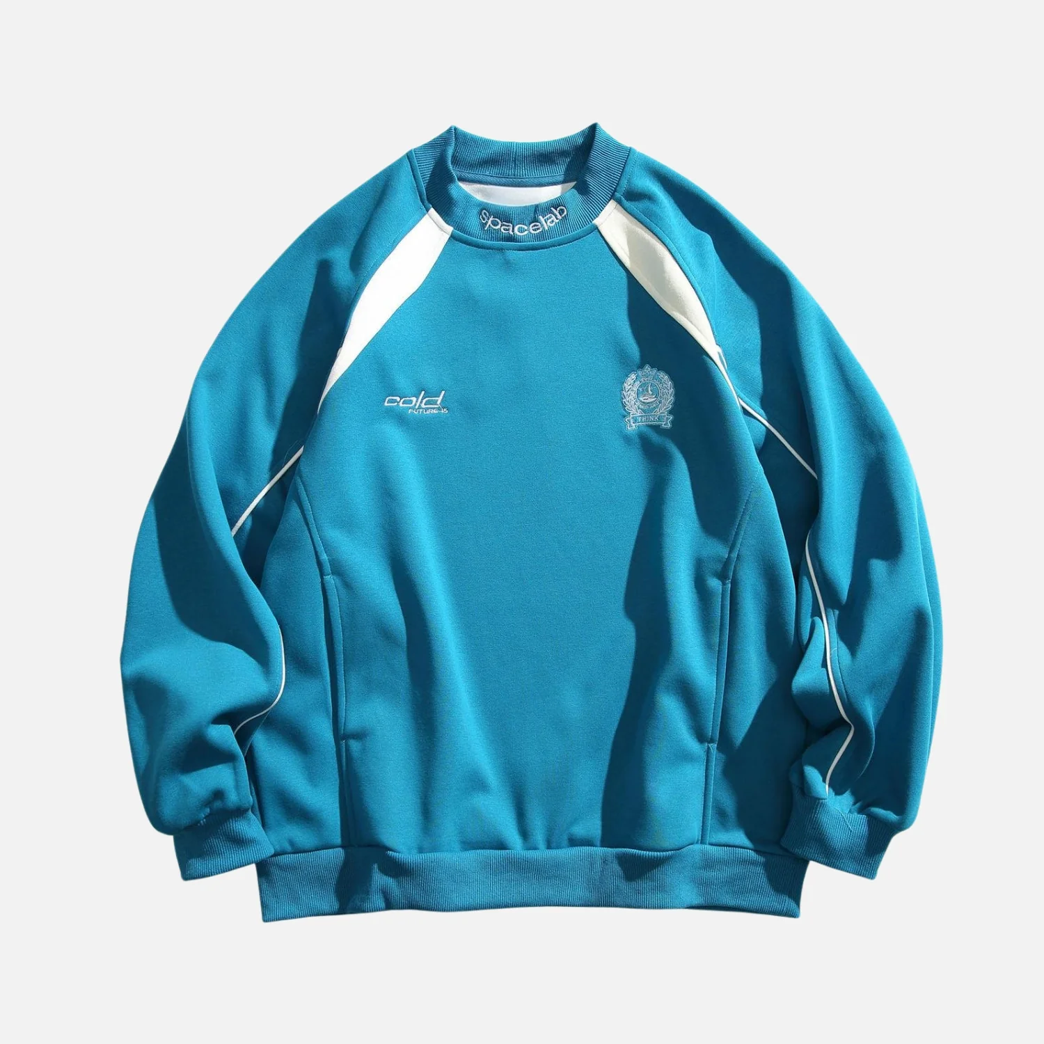 Japanese Colorblock Crewneck Sweatshirt - Beauption