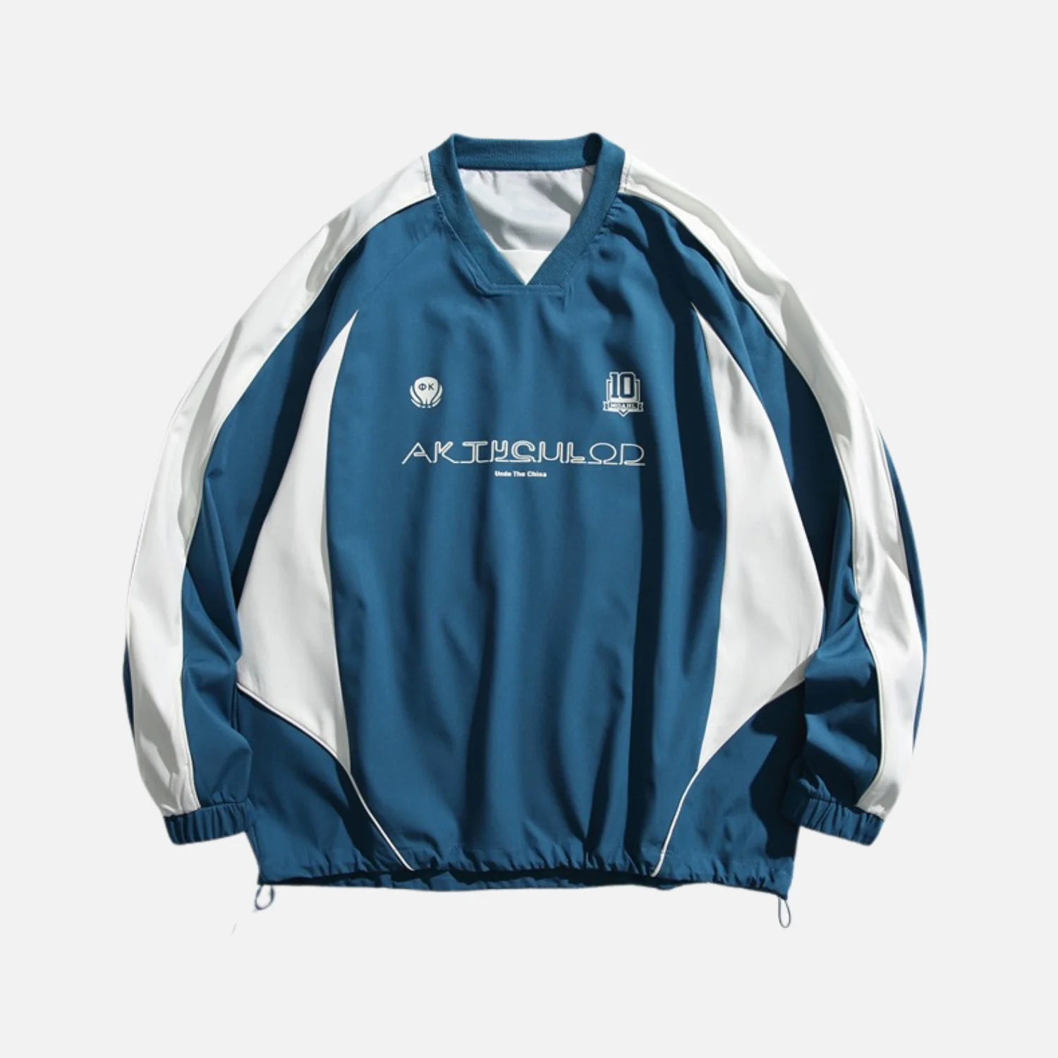Japanese Colorblock Baseball Sweatshirt - Beauption
