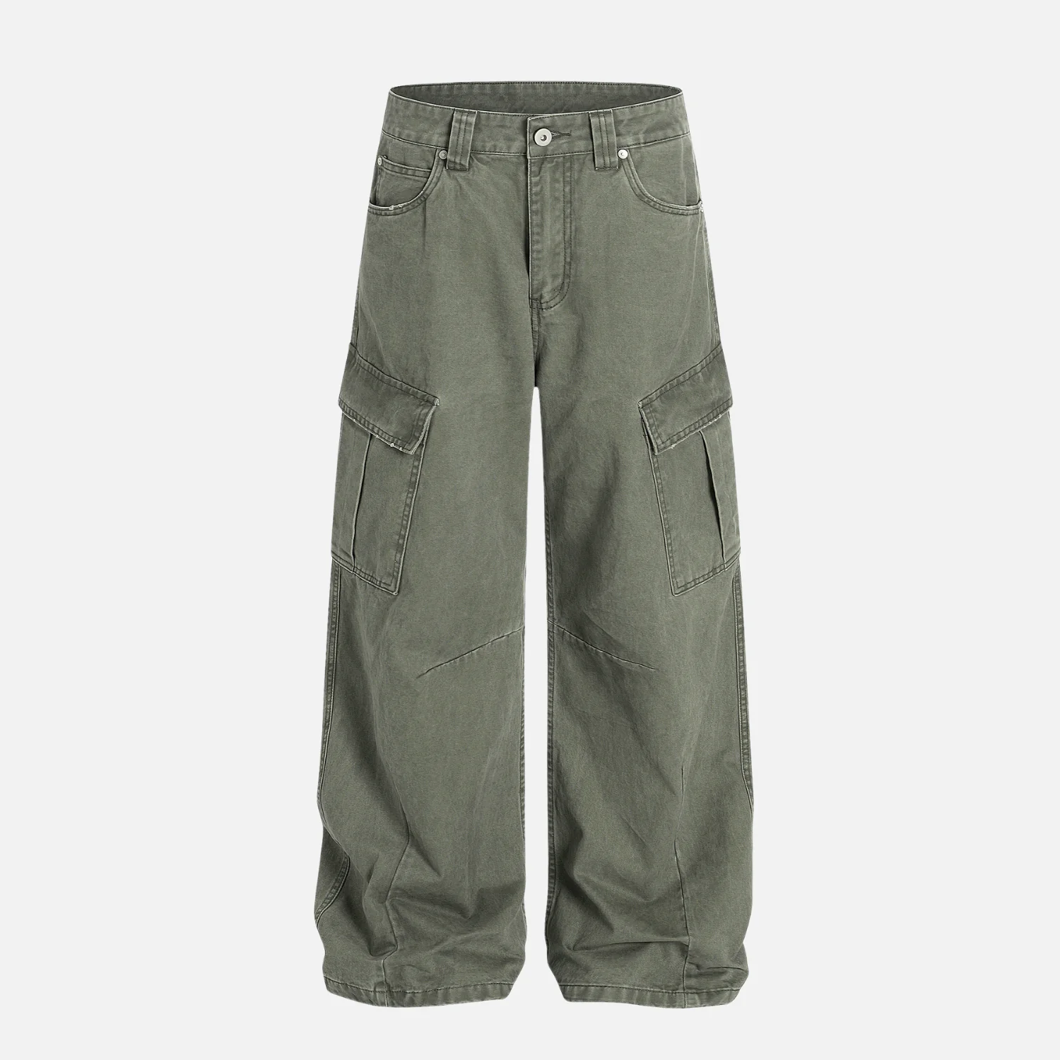 Vintage Slant Baggy Pants - Beauption